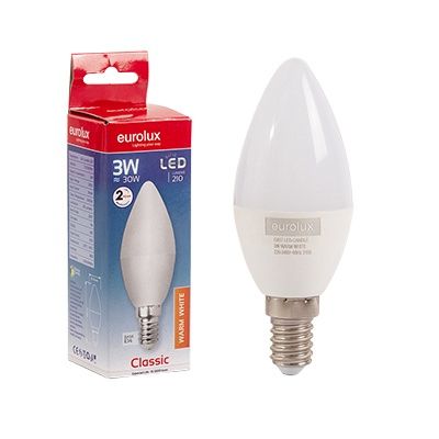 Candle Plastic Classic 3w LED E14 3000K N