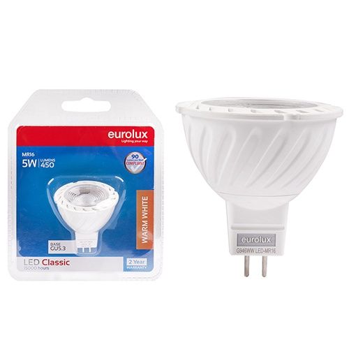 MR16 Classic Clear Lens 5w LED GU5.3 3000K N