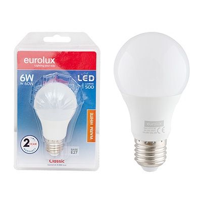 A60 Premium 6w LED E27 3000K WW E27