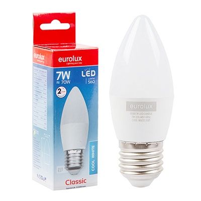 Candle Plastic Classic 7w LED E27 4000K