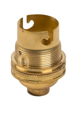 Lampholder B22 Brass 10mm Back Entry
