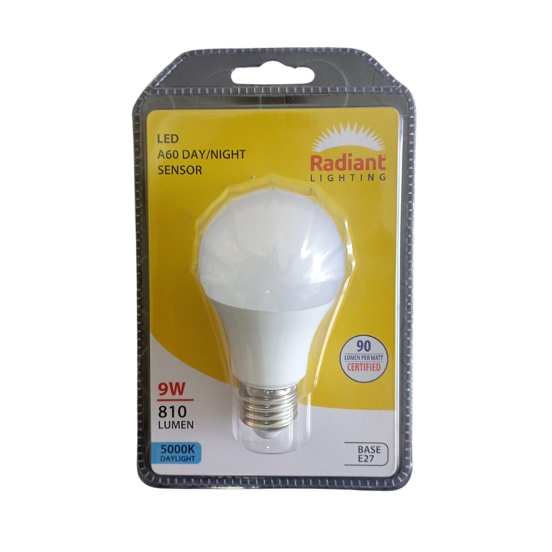 A60 Day/Night Sensor 9w LED E27 5000K N