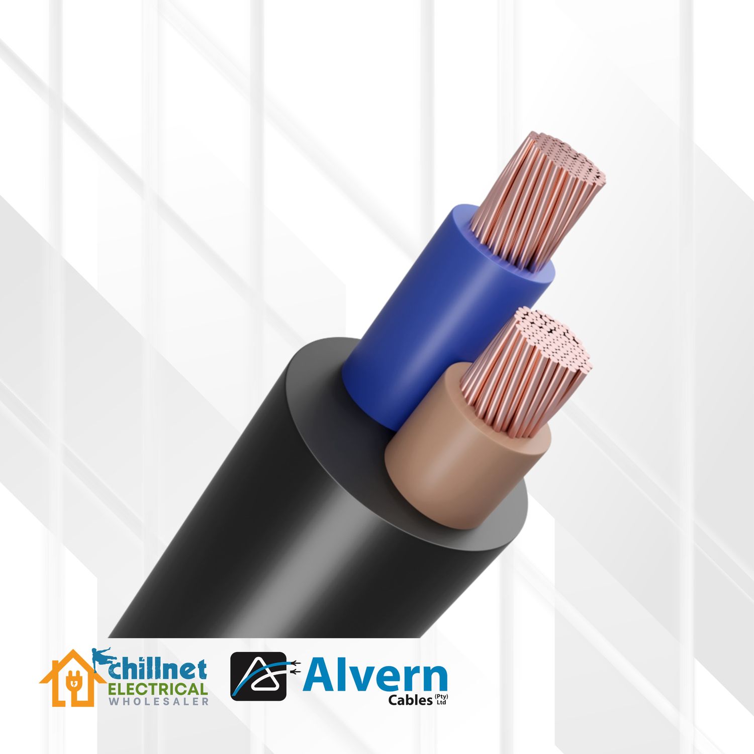 Cabtyre 1.5MM 2Core Black
