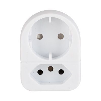 2 Way Adaptor 1xSCH 1x16A ZA