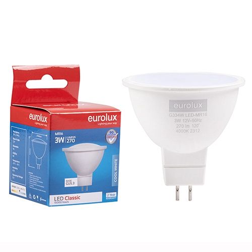 MR16 Classic Clear Lens 3w LED GU5.3 4000K N