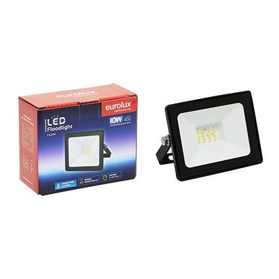 LED 10w Floodlight Black with Day Night Sensor