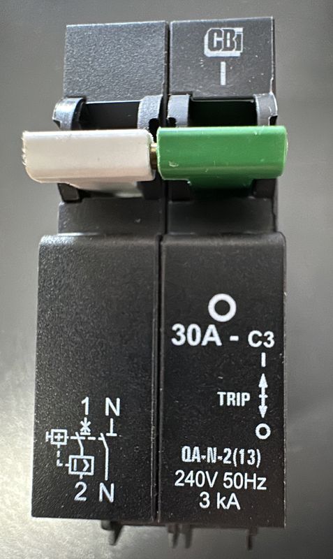 CBi 30A 1P+N 3kA Circuit Breaker C3