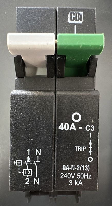 CBi 40A 1P+N 3kA Circuit Breaker C3