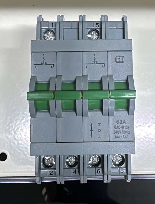 CBi Changeover Switch 63A 3kA 2P 4Mod