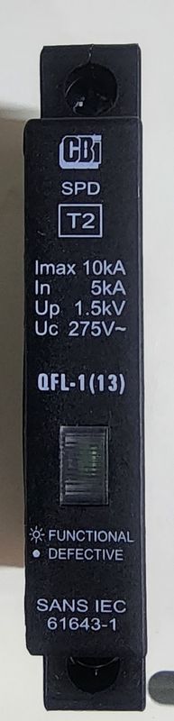 CBi Mini Rail SPD 1P 275V W/Indication 10kA