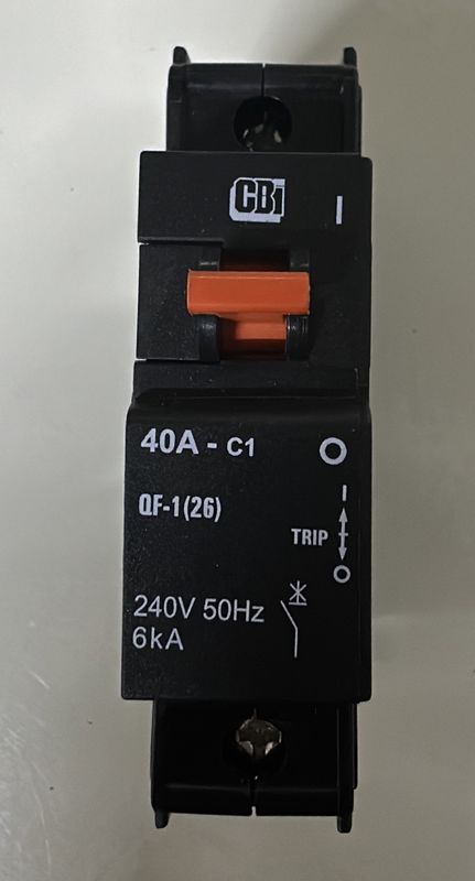 CBi 40A 6kA Circuit Breaker C1 1P 26mm