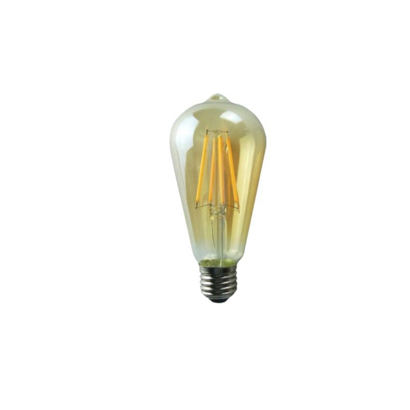 Straight Filament Bulb Gold 8W E27 LED ST64