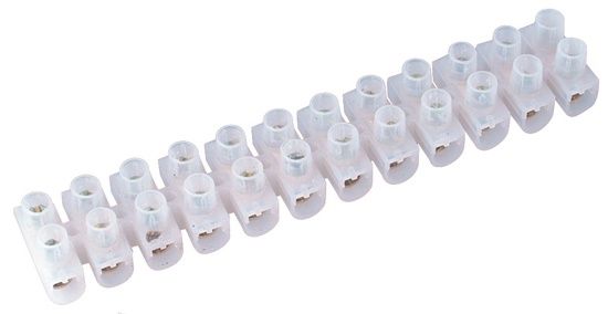 Connector Strip 15 Amp 12 Way Clear