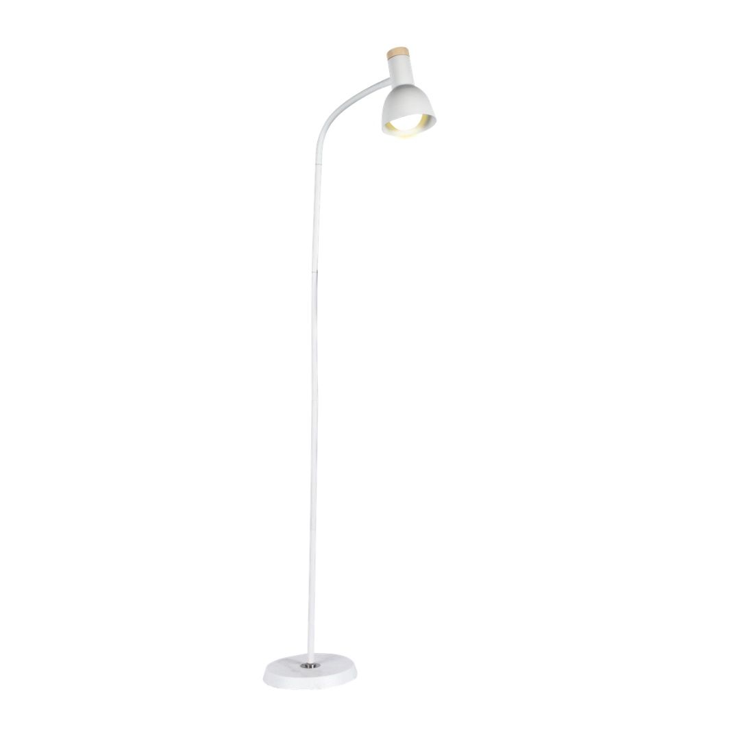 Arc Floor Light White E27 1x40w