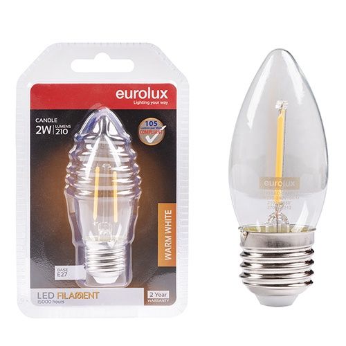 Candle Filament 2w LED E27 2700K N