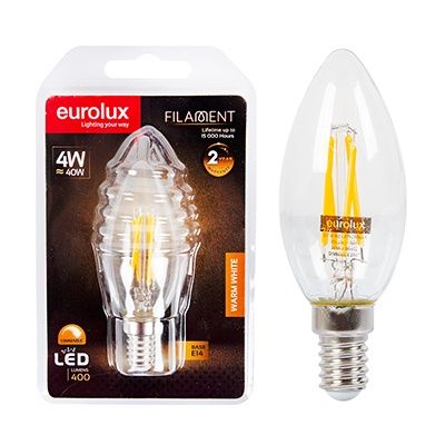 Candle Filament 4w LED E14 3000K Dimmable N