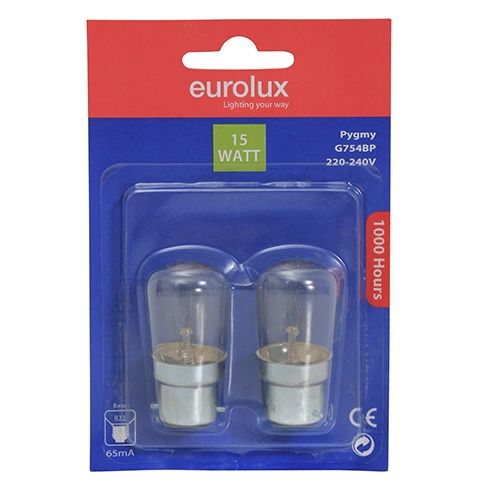 Pygmy B22 15w Warm White Twin Pack