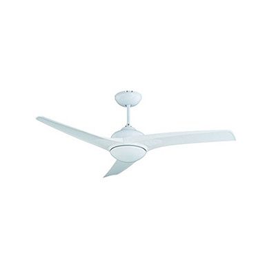 Mach One Ceiling Fan with Light &amp; Remote White Dimmable