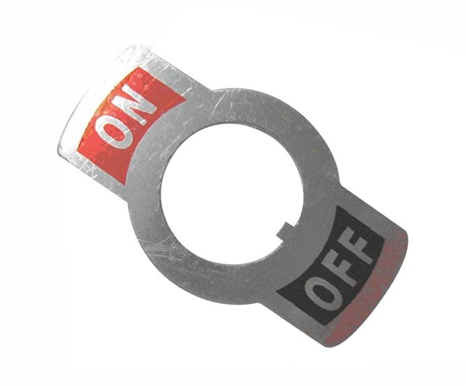 LEGEND PLATE FOR TOGGLE SWITCH ON/OFF