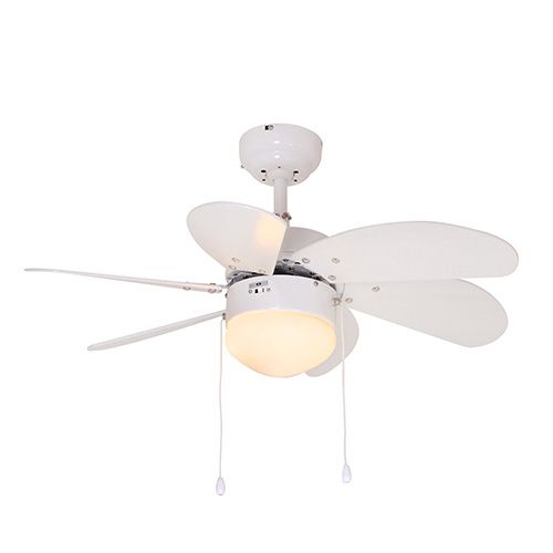 Turbo Swirl Ceiling Fan 6 Blades White Motor Power 50w