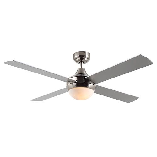 Twister Ceiling Fan 4 Blades Silver Motor Power 60w