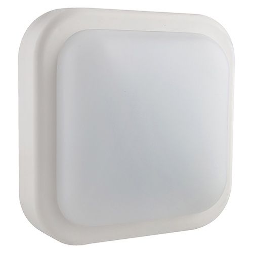 Square B/Head 195mm LED 1x14w, Color: WHITE