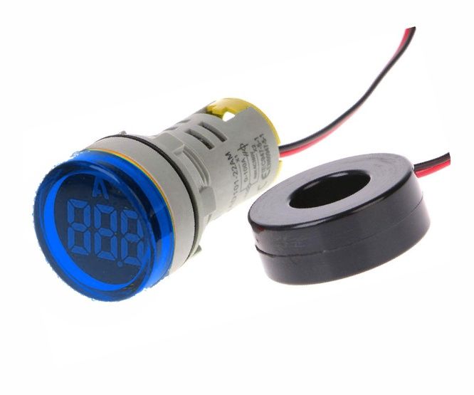 AMMETER PILOT LIGHT ROUND BLUE 1-99A