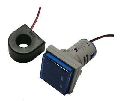 VOLTMETER+AMMTER+FREQUENCY METER SQUARE BLUE