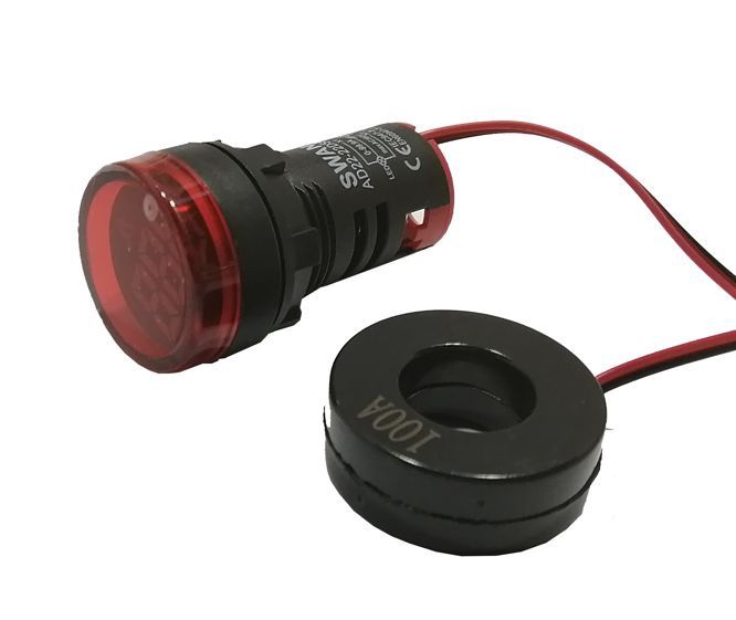 AMMETER PILOT LIGHT ROUND RED 1-99A