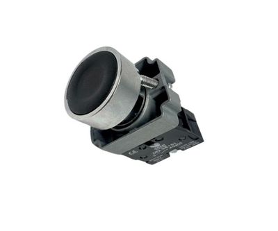 PUSH BUTTON FLUSH N/O BLACK IP65