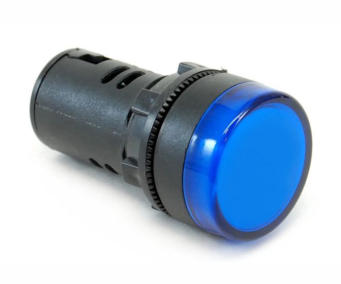 PILOT LIGHT BLUE LED AC 230V
