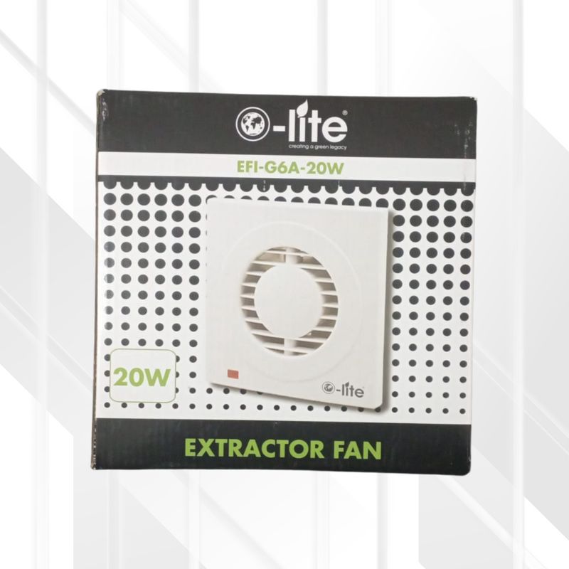 Extractor Fan White Square 20w/210mm-Air