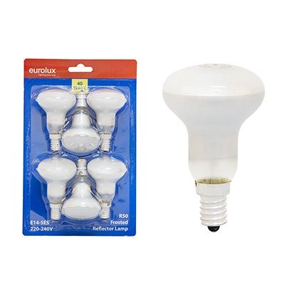 R50 Reflector E14 40w Eurolux Blister 6 Pack