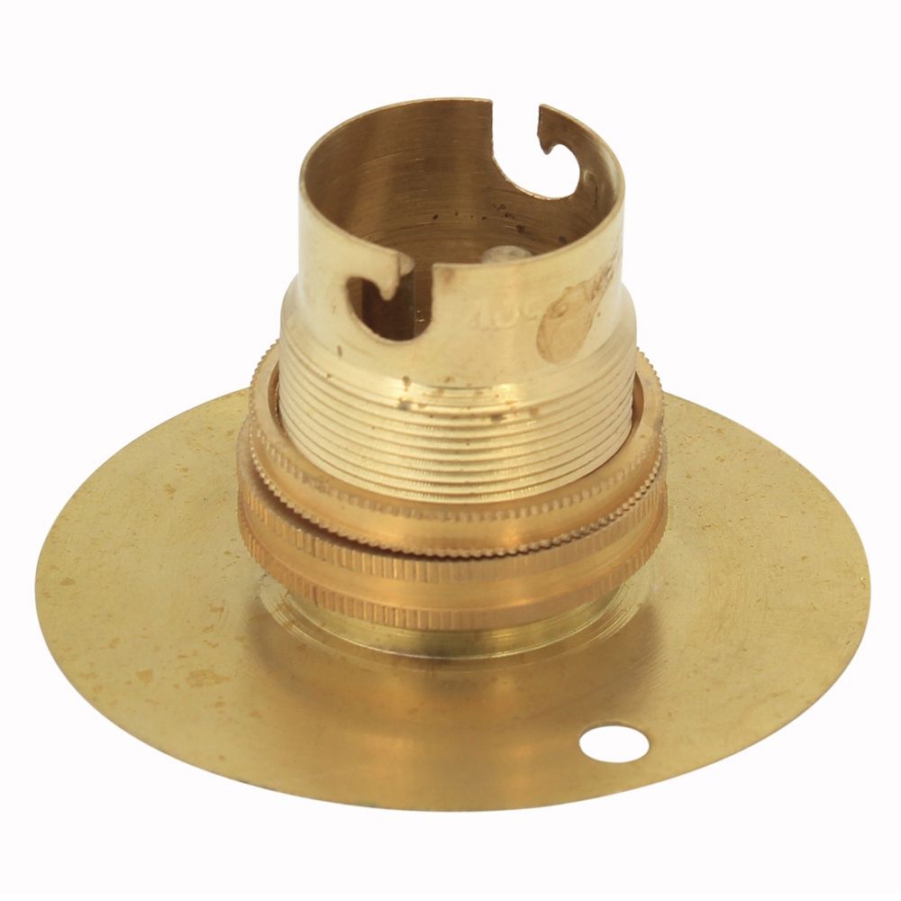 Lampholder B22 Brass 50mm Batten
