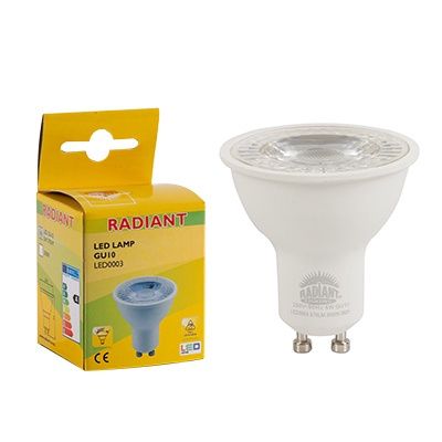 GU10 Clear Lens 5w LED 3000K Non Dimmable N