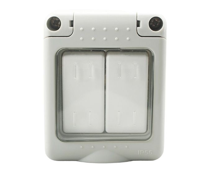 S-TEC Wall Surface Switch W/P 2 Lever 1 Way