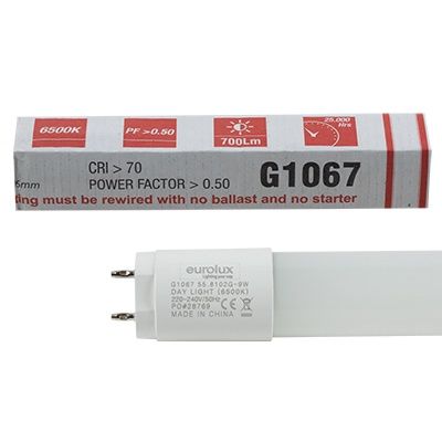 2FT T8 Tube 9w LED G13 6500K
