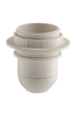 Lampholder E27 Half Thread &amp; 10mm Cap &amp; Ring