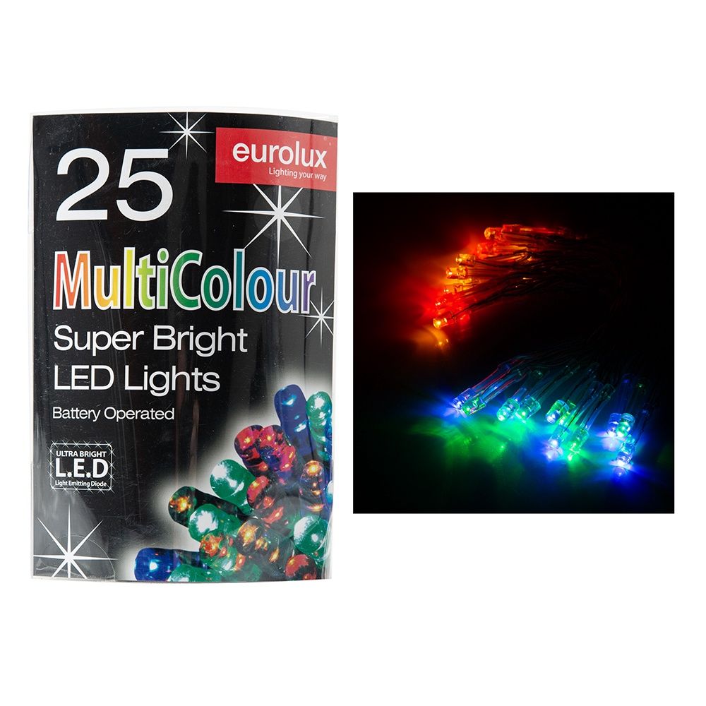 LED Light Chain Multicolour Battery Operated