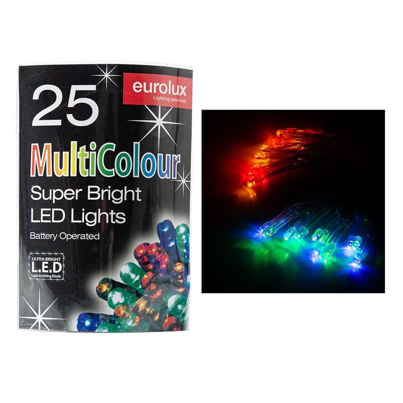 LED Light Chain Multicolour Battery Operated