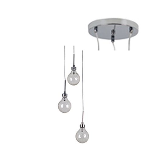 3LT Pendant 200mm Chrome - P977CH