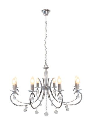 8LT Chandelier 820mm Chrome