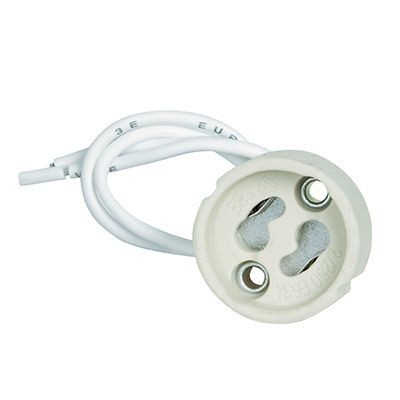 Lampholder GU10 Ceramic 150mm Lead