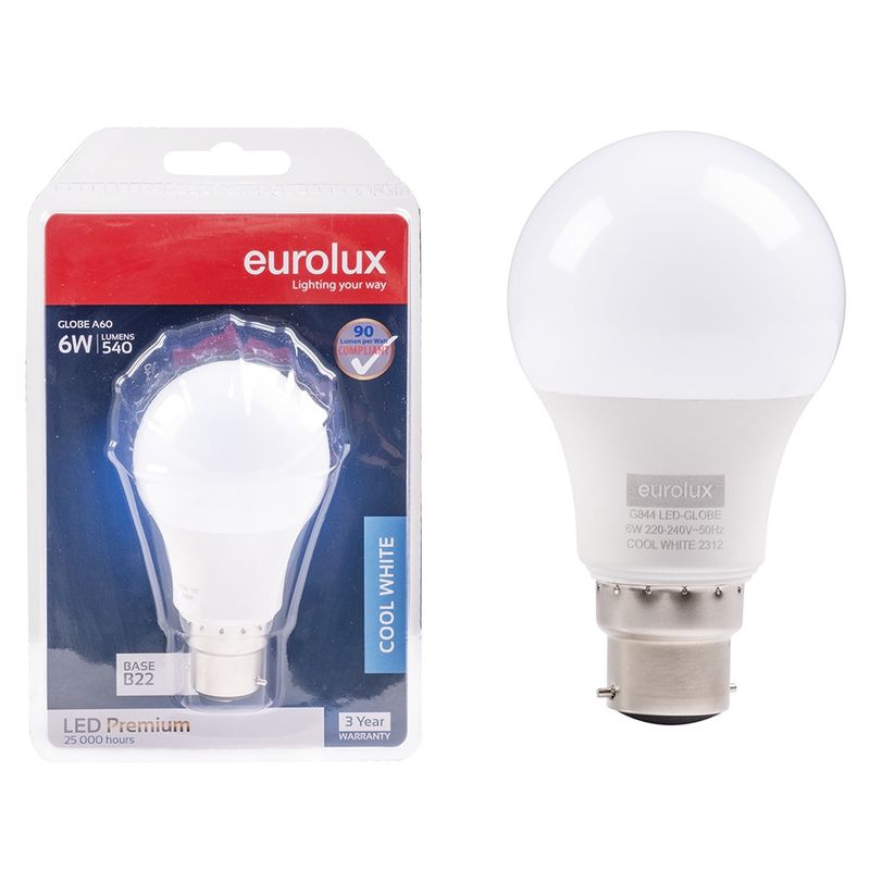 A60 Classic 6w LED B22 4000K