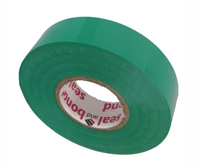 Insulation Tape S&amp;B Green 18mm x 20meter