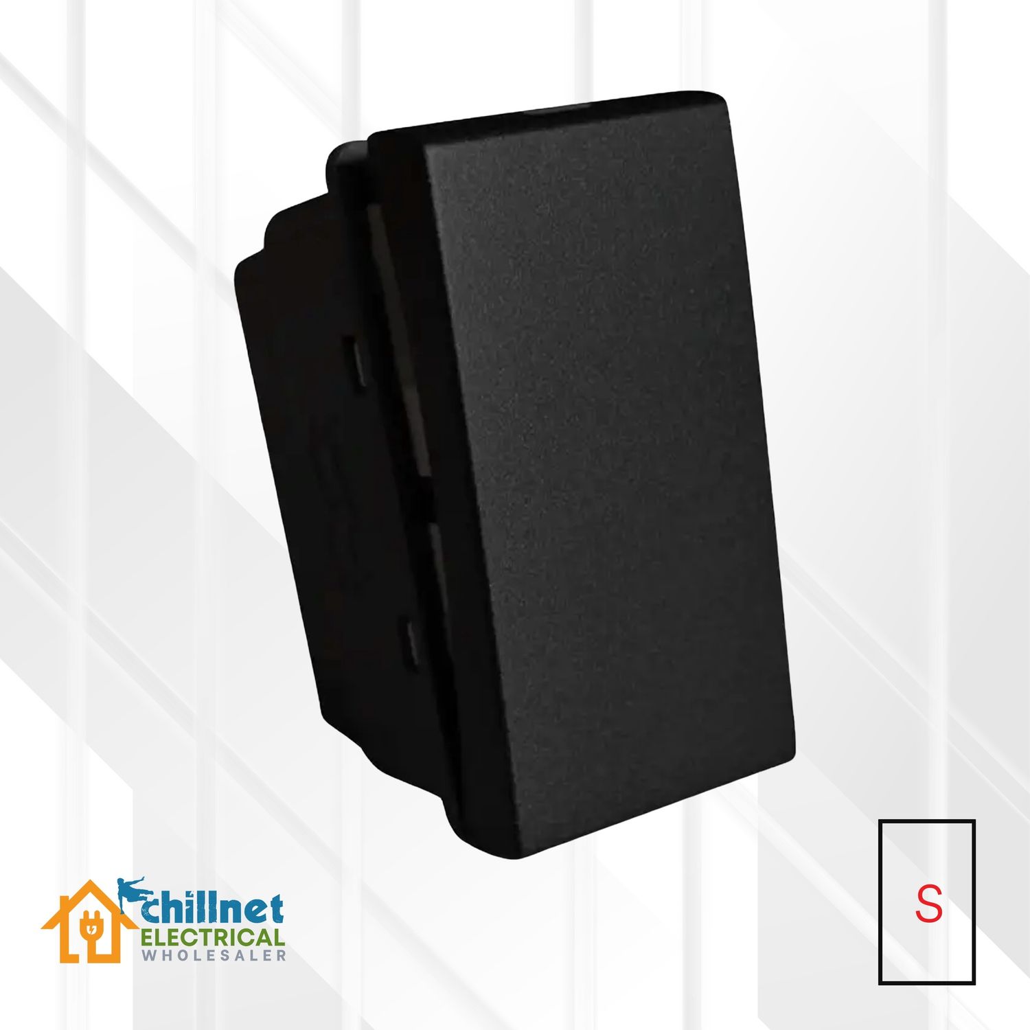 Matrix 16A 1Way Switch Module Black Small