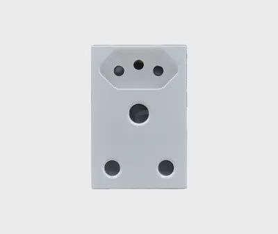 Matrix 16A Unswitched Socket RSA ZA White Large