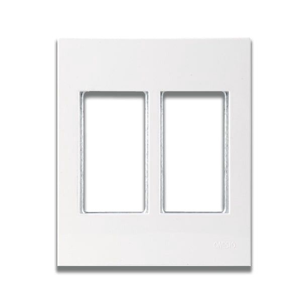 Matrix 2Lever Grid Plate 4x4 White Large