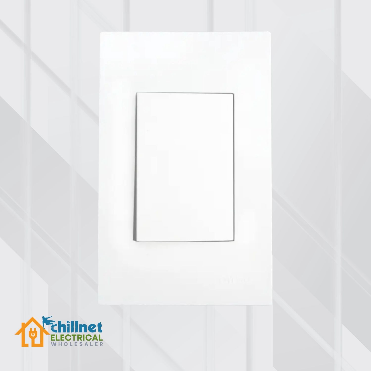 Matrix 1Lever 1Way Switch 4x2 White Large