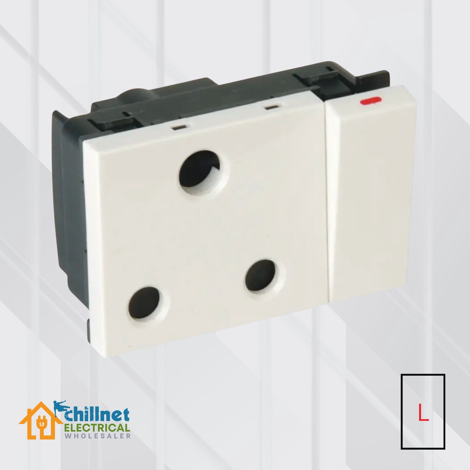 Matrix 16A Single SSO Module Horiz White Large